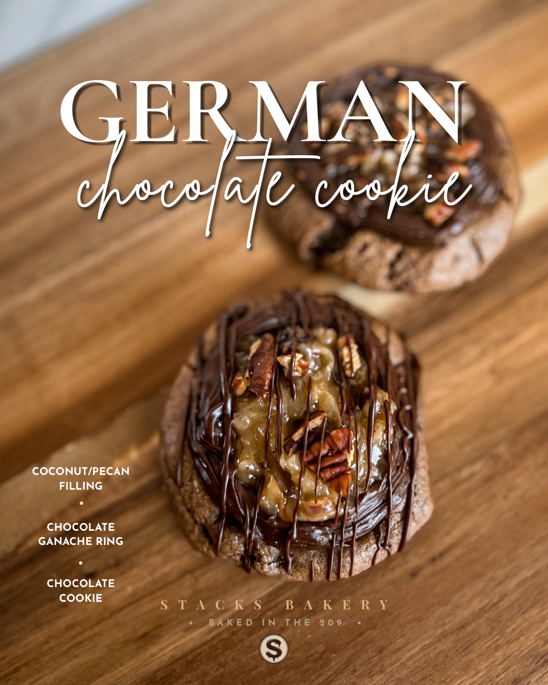 Stacks Magazine page for the German Chocolate cookie